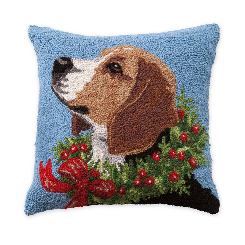 beagle throw pillow
